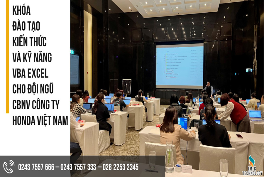 IMIC Tự Hào Đồng Hành Cùng Honda Việt Nam Trong Chương Trình Đào Tạo VBA Excel